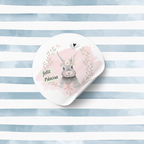 ADESIVOS FELIZ PÁSCOA CIRCULAR 4x4cm