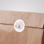 ADESIVOS FELIZ PÁSCOA CIRCULAR 4x4cm